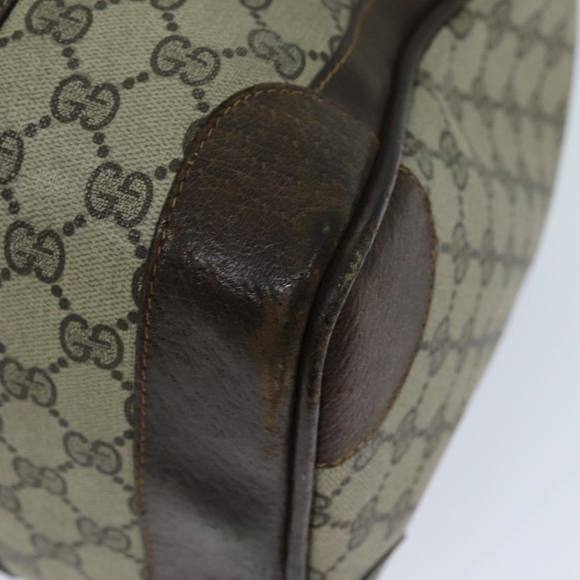 GUCCI GG Canvas Web Sherry Line Hand Bag PVC Beige Green Red Auth 73093 - Picture 16 of 16